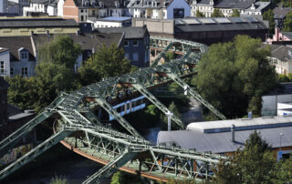Schwebebahn-Gerüst in Wuppertal